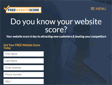 Tablet Screenshot of freewebsitescore.com